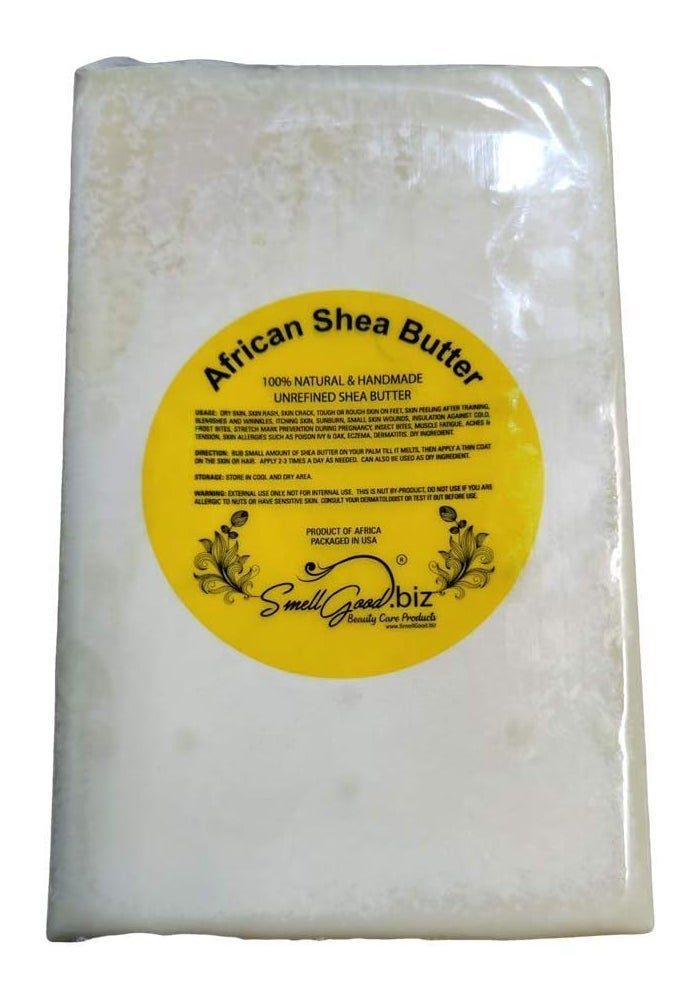 SmellGood Purest Ivory Unrefined African RAW Real Shea Butter 5lbs - 100% Natural & Handmade - Image 1